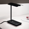 Eglo - LED prigušiva stona lampa na dodir sa bežičnim punjenjem LED/5,8W/230V crna