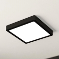 Eglo - LED prigušiva stropna svetiljka LED/17W/230V crna 21x21 cm
