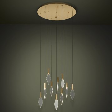Eglo - LED Prigušivi luster na sajli 10xLED/3W/230V 3000K pr. 58 cm zlatna
