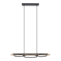 Eglo - LED Prigušivi luster na sajli 2xLED/12,5W/230V+1xLED/15,5W 3000K braon/crno