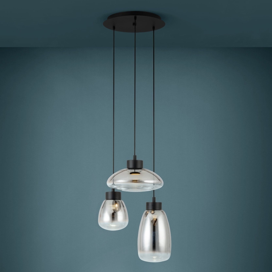 Eglo - LED Prigušivi luster na sajli 3xLED/5,4W/230V 2700K dimno
