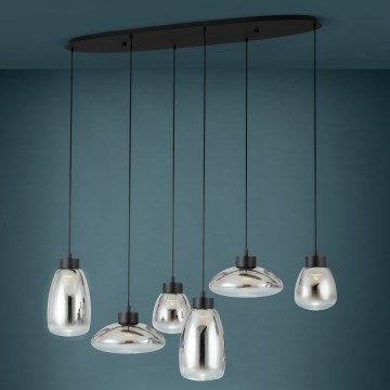 Eglo - LED Prigušivi luster na sajli 6xLED/5,4W/230V 2700K dimno