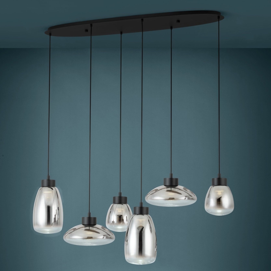 Eglo - LED Prigušivi luster na sajli 6xLED/5,4W/230V 2700K dimno