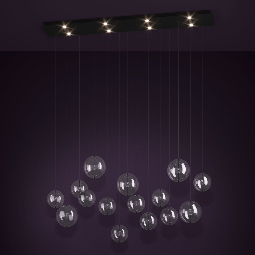 Eglo - LED Prigušivi luster na sajli 8xLED/4,2W/230V 3000K prozirna