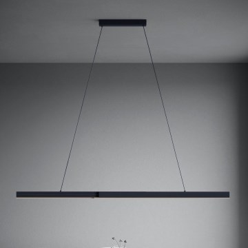 Eglo - LED Prigušivi luster na sajli LED/20W/230V 3000K crno