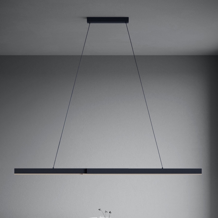 Eglo - LED Prigušivi luster na sajli LED/20W/230V 3000K crno