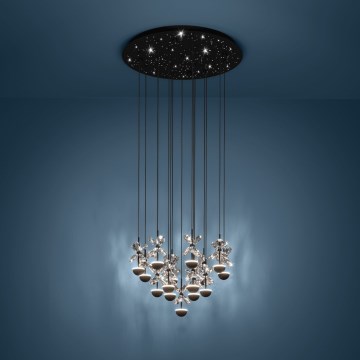 Eglo - LED Prigušivi luster na sajli LED/27W/230V 3000K crno