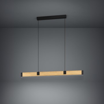 Eglo - LED Prigušivi luster na sajli LED/28,8W/230V 3000K crno/braon