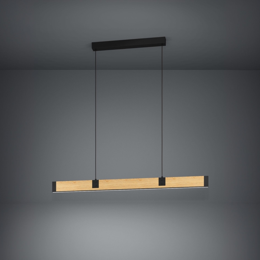 Eglo - LED Prigušivi luster na sajli LED/28,8W/230V 3000K crno/braon