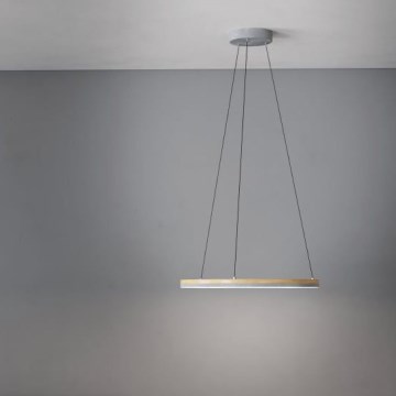 Eglo - LED Prigušivi luster na sajli LED/36W/230V 3000K sivo/braon