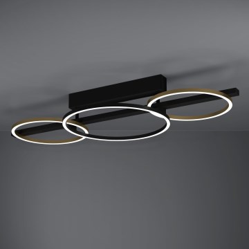 Eglo - LED Prigušivi nadgradni luster 2xLED/12,5W/230V + LED/15,5W 3000K crno