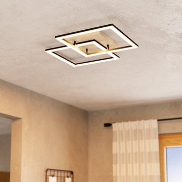 Eglo - LED Prigušivi nadgradni luster 4xLED/32W/230V 2700-6500K braon/crno
