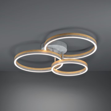 Eglo - LED Prigušivi nadgradni luster LED/12,5W/230V + 2xLED/15,5W 3000K sivo/braon