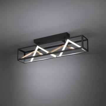 Eglo - LED Prigušivi nadgradni luster LED/45W/230V 2700-6500K crno/zlatna + Daljinski upravljač