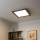Eglo - LED Prigušivi nadgradni panel POZZALLO WOOD LED/21W/230V 2700-6500K 49,5x49,5 cm tamno braon + Daljinski upravljač