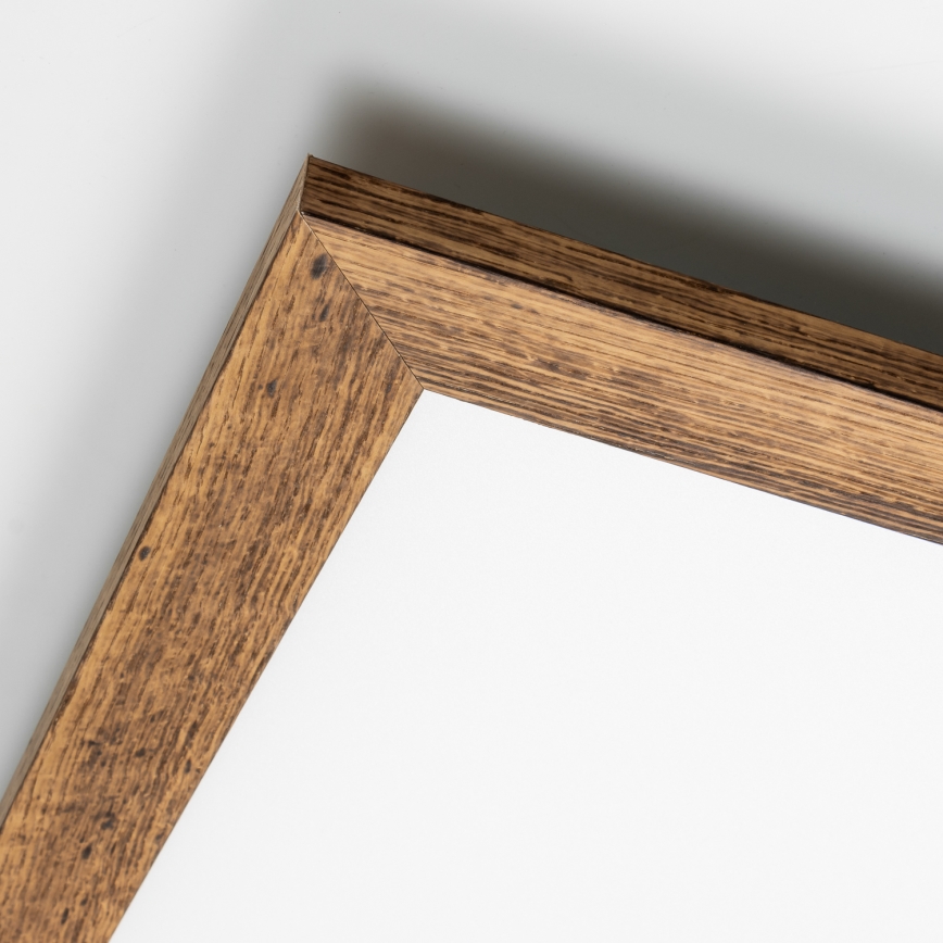 Eglo - LED Prigušivi nadgradni panel SALOBRENA 2 WOOD LED/25W/230V 4000K 49,5x49,5 cm braon