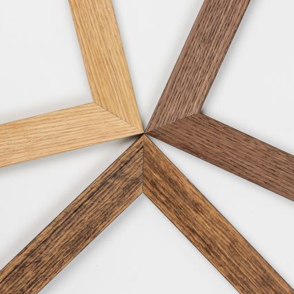 Eglo - LED Prigušivi nadgradni panel SALOBRENA 2 WOOD LED/25W/230V 4000K 49,5x49,5 cm braon