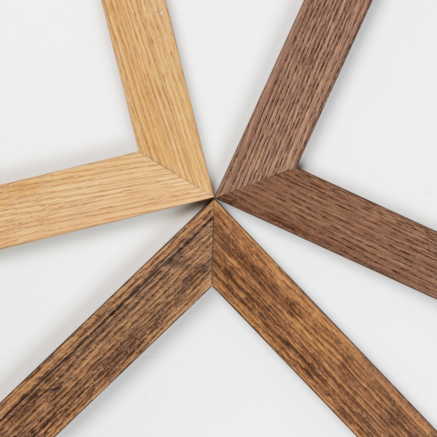 Eglo - LED Prigušivi nadgradni panel SALOBRENA 2 WOOD LED/25W/230V 4000K 49,5x49,5 cm braon