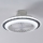 Eglo - LED Prigušivi plafonski ventilator LED/25,5W/230V bela/sivo 2700-6500K + Daljinski upravljač
