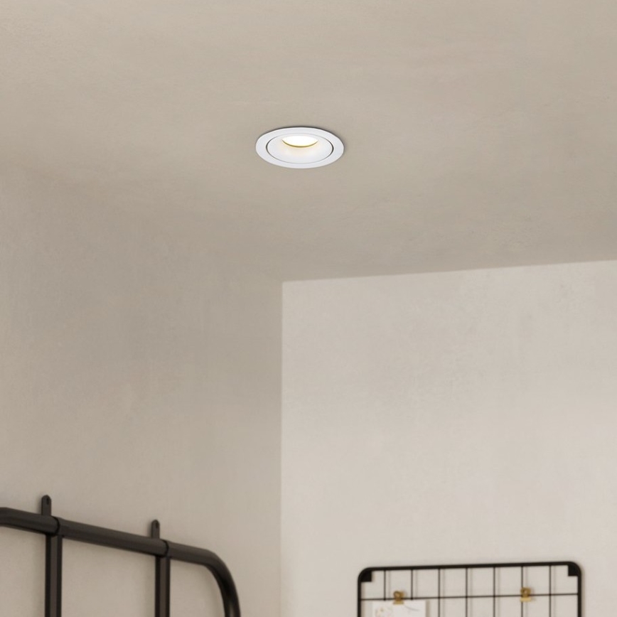 Eglo - LED Prigušivo ugradbeno svetlo LED/4,9W/230V bela