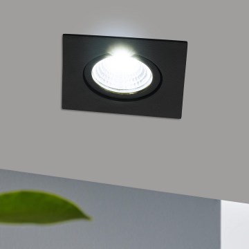 Eglo - LED Prigušivo ugradbeno svetlo LED/6W/230V crno