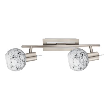 Eglo - LED Reflektorska lampa MY CHOICE 2xE14/4W/230V krom/bela/crno