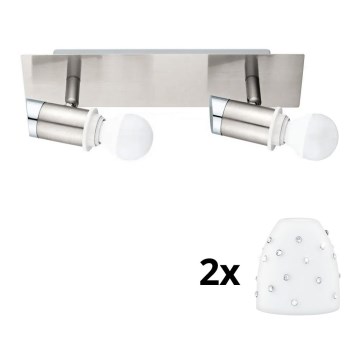 Eglo - LED Reflektorska lampa MY CHOICE 2xE14/4W/230V krom/bela