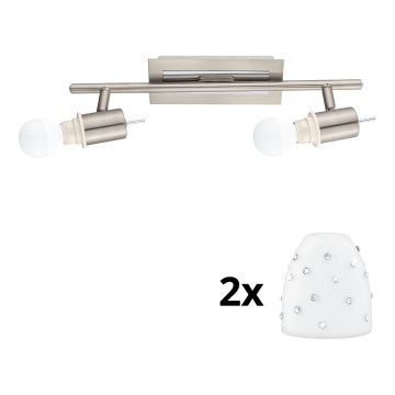 Eglo - LED Reflektorska lampa MY CHOICE 2xE14/4W/230V krom/bela