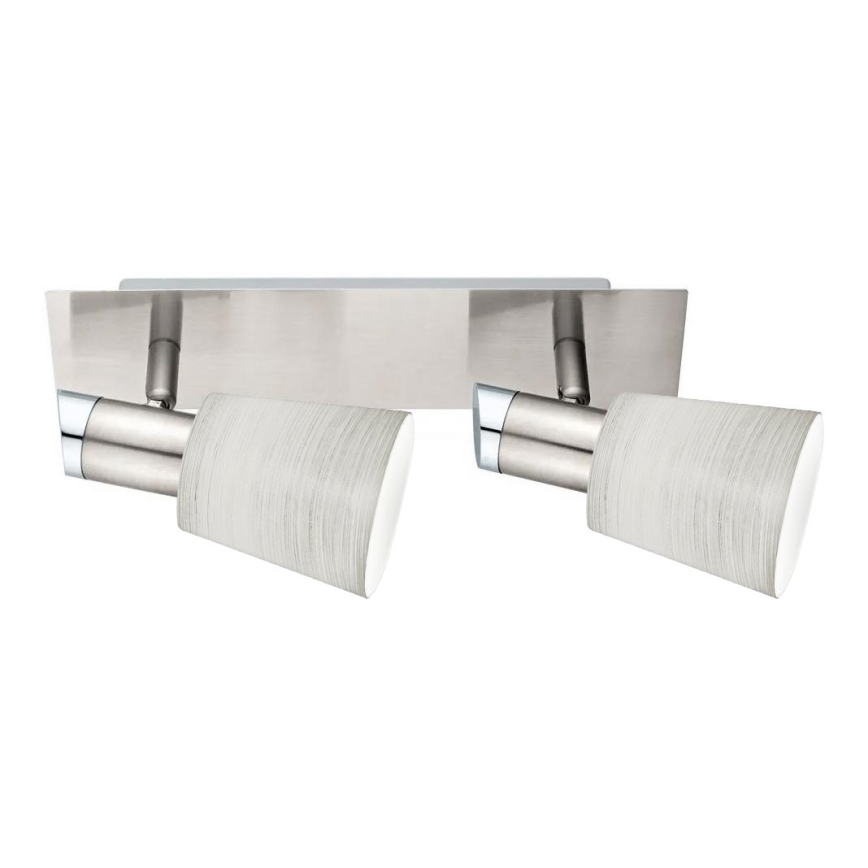 Eglo - LED Reflektorska lampa MY CHOICE 2xE14/4W/230V krom/kremasta