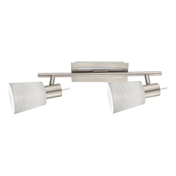 Eglo - LED Reflektorska lampa MY CHOICE 2xE14/4W/230V krom/kremasta