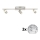 Eglo - LED Reflektorska lampa MY CHOICE 3xE14/40W/230V krom/bela/crno