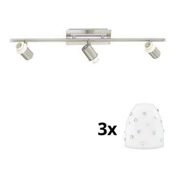 Eglo - LED Reflektorska lampa MY CHOICE 3xE14/40W/230V krom/bela