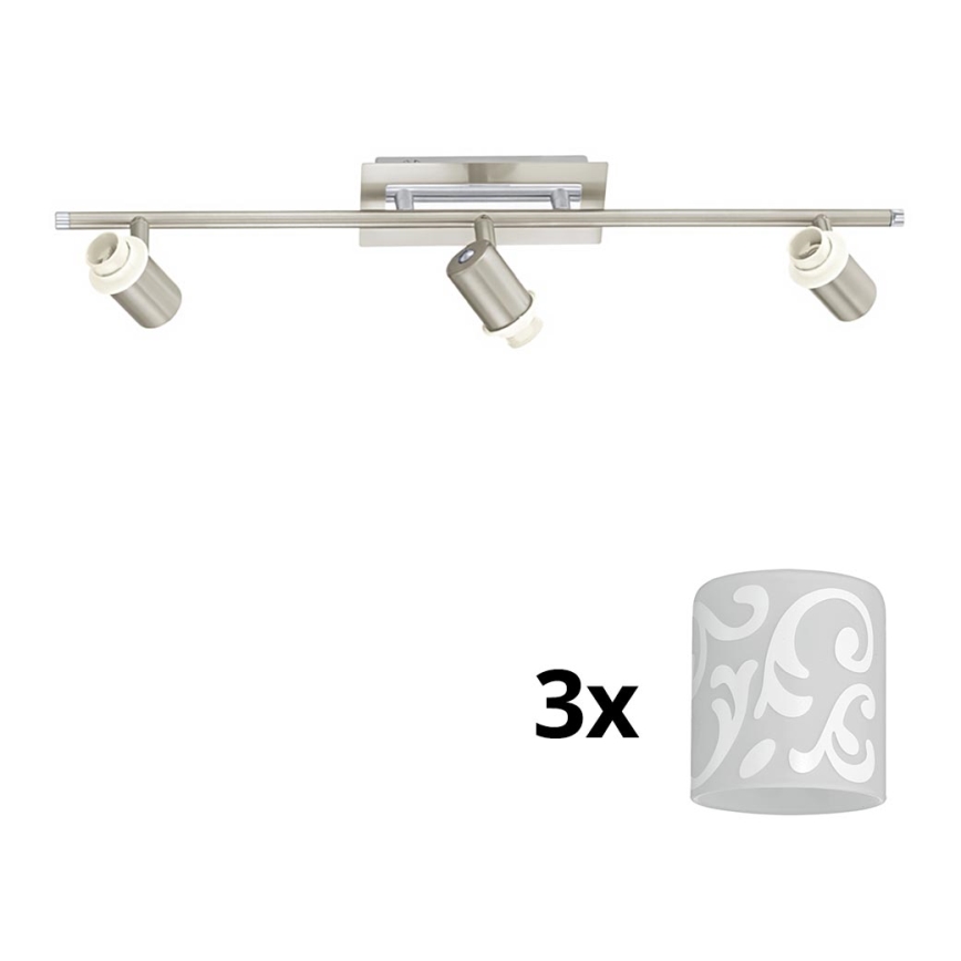 Eglo - LED Reflektorska lampa MY CHOICE 3xE14/40W/230V krom/bela