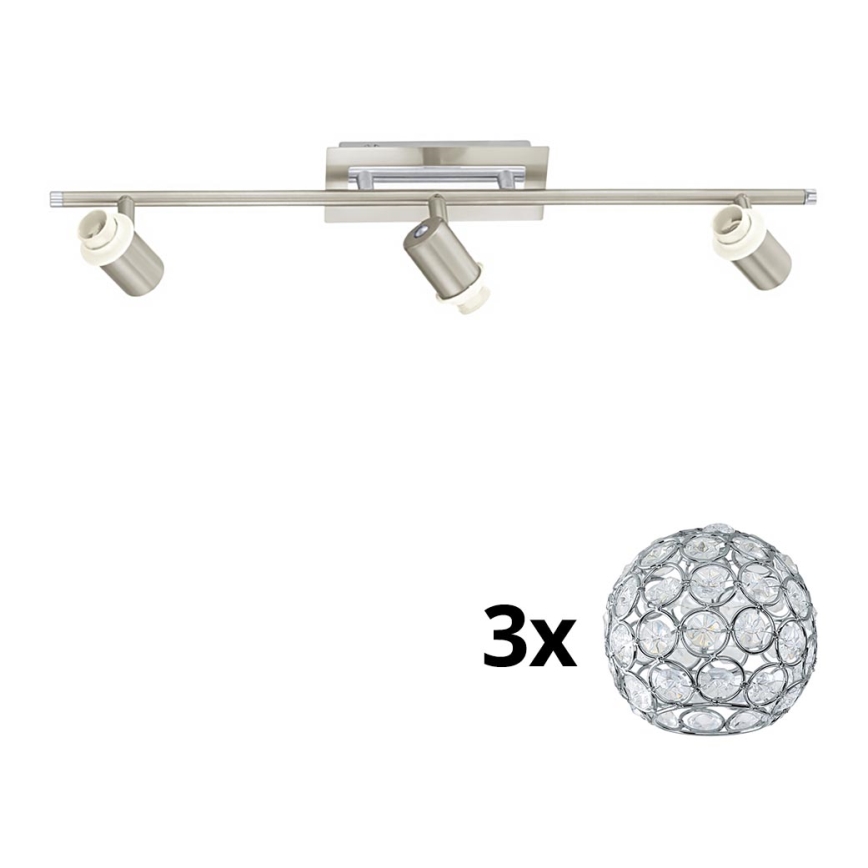 Eglo - LED Reflektorska lampa MY CHOICE 3xE14/40W/230V krom