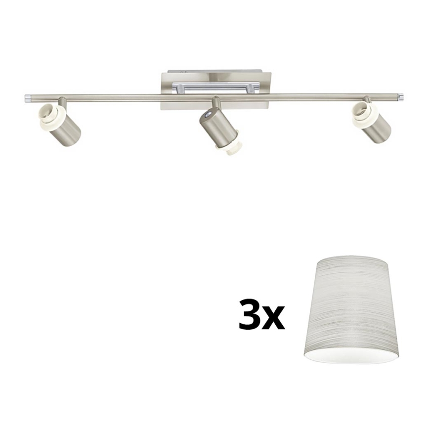 Eglo - LED Reflektorska lampa MY CHOICE 3xE14/40W/230V krom/kremasta