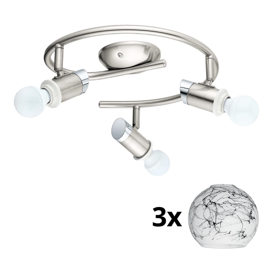 Eglo - LED Reflektorska lampa MY CHOICE 3xE14/4W/230V  krom/bela/crno