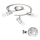Eglo - LED Reflektorska lampa MY CHOICE 3xE14/4W/230V  krom/bela/crno