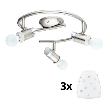 Eglo - LED Reflektorska lampa MY CHOICE 3xE14/4W/230V  krom/bela