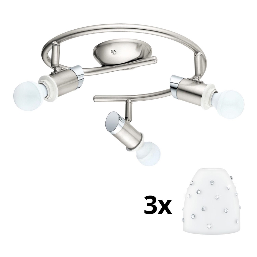 Eglo - LED Reflektorska lampa MY CHOICE 3xE14/4W/230V  krom/bela