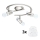 Eglo - LED Reflektorska lampa MY CHOICE 3xE14/4W/230V  krom/bela