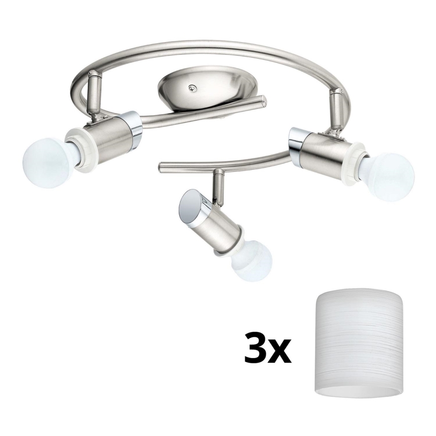 Eglo - LED Reflektorska lampa MY CHOICE 3xE14/4W/230V  krom/bela