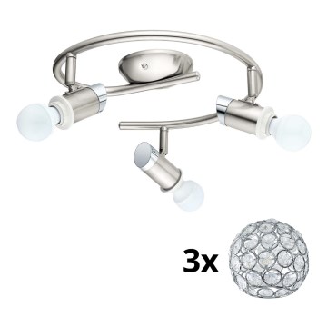 Eglo - LED Reflektorska lampa MY CHOICE 3xE14/4W/230V  krom