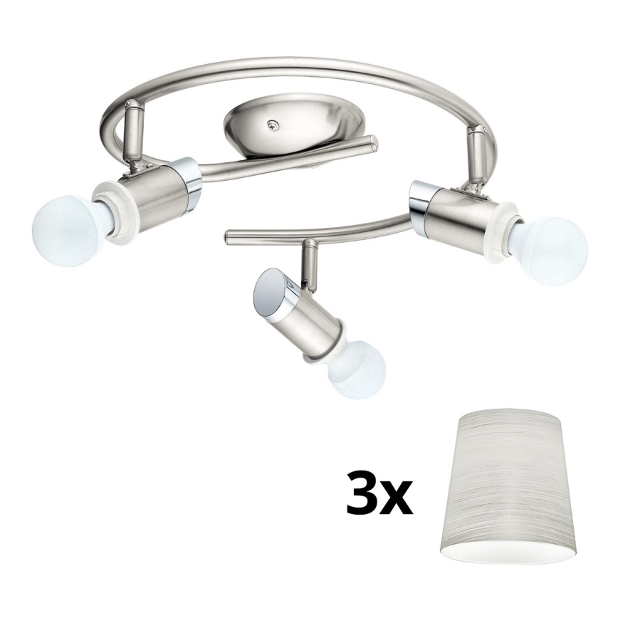 Eglo - LED Reflektorska lampa MY CHOICE 3xE14/4W/230V  krom/kremasta