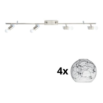 Eglo - LED Reflektorska lampa MY CHOICE 4xE14/4W/230V  krom/bela/crno
