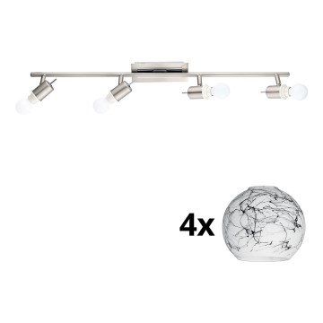 Eglo - LED Reflektorska lampa MY CHOICE 4xE14/4W/230V krom/bela/crno