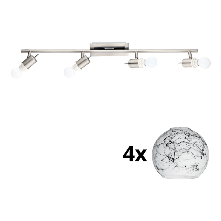 Eglo - LED Reflektorska lampa MY CHOICE 4xE14/4W/230V krom/bela/crno