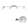 Eglo - LED Reflektorska lampa MY CHOICE 4xE14/4W/230V krom/bela/crno