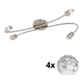 Eglo - LED Reflektorska lampa MY CHOICE 4xE14/4W/230V krom/bela/crno