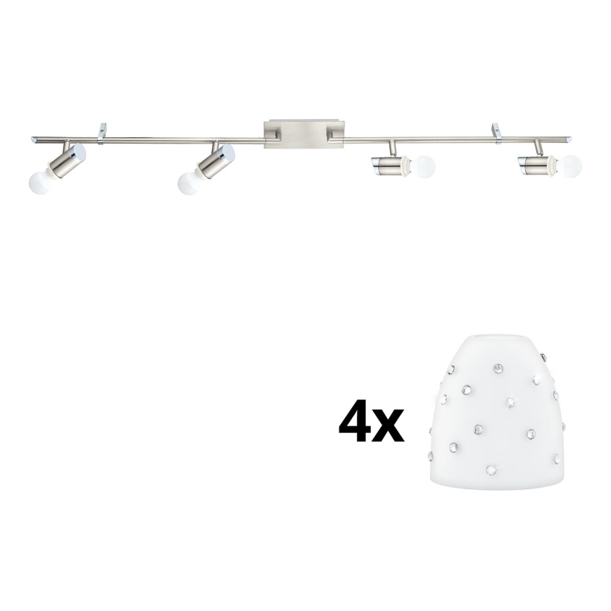 Eglo - LED Reflektorska lampa MY CHOICE 4xE14/4W/230V  krom/bela