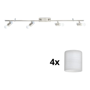 Eglo - LED Reflektorska lampa MY CHOICE 4xE14/4W/230V  krom/bela